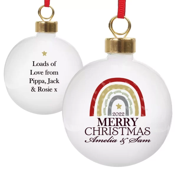 personalised christmas baubles wholesale